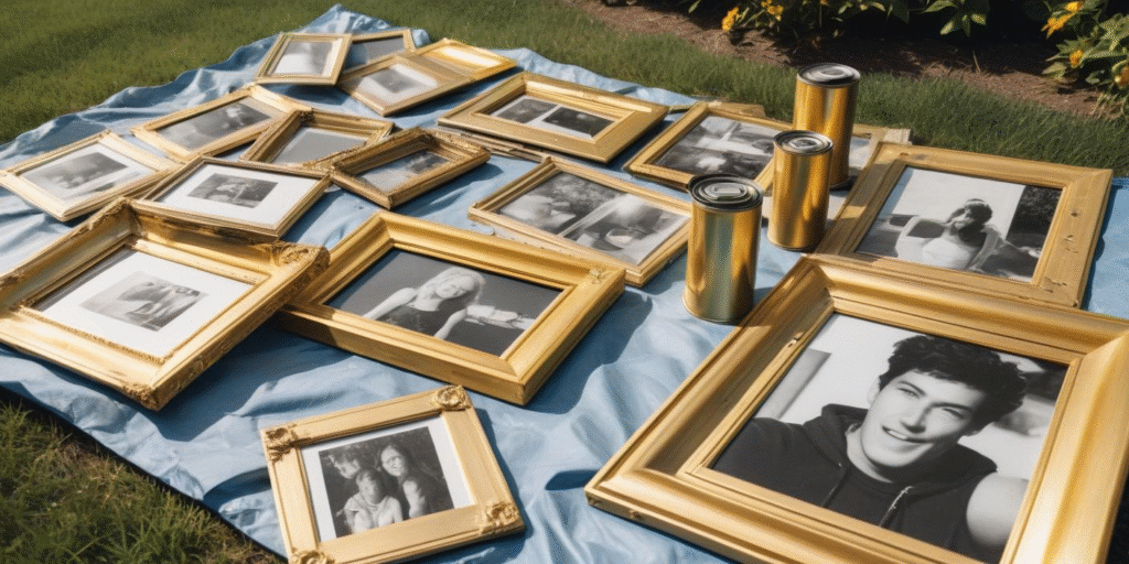Add Glam to Picture Frames and Wall Art
