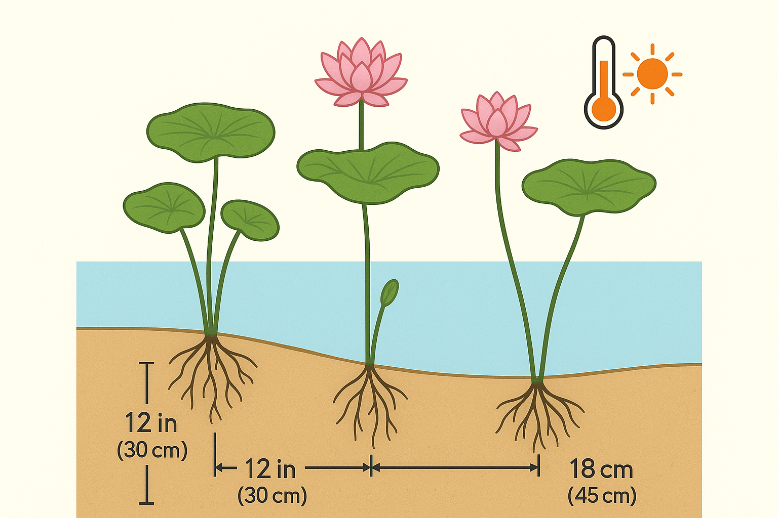 Water Depth and Temperature Requirements